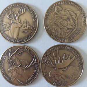 4 N.A.H.C. collector coin medallions